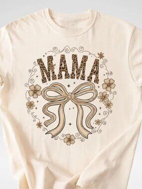 Leopard Mama Shirt, Mothers Day Gift, Mom Shirt, Retro Mama Shirt, Gift For Mom
